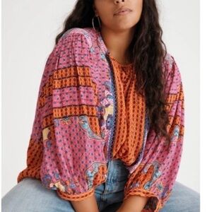 Anthropologie Sz S Bhanuni Jyoti Beaded Nyza Tunic Top